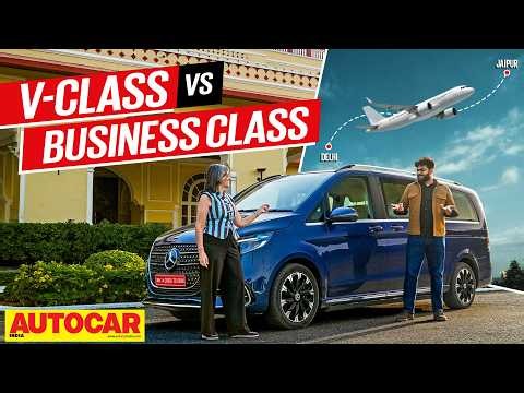 Mercedes-Benz V-Class or a plane - The better business class? | Special Feature | Autocar India