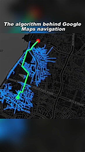 How does Google Maps calculate the best route in just a few seconds?