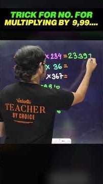 🔥 Multiply by 9, 99, 999 Trick in 5 Seconds | Rajiv Sir Vedic Maths