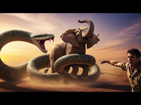 Giant Snake Attacks Elephant… What Happens Next Is Shocking!
