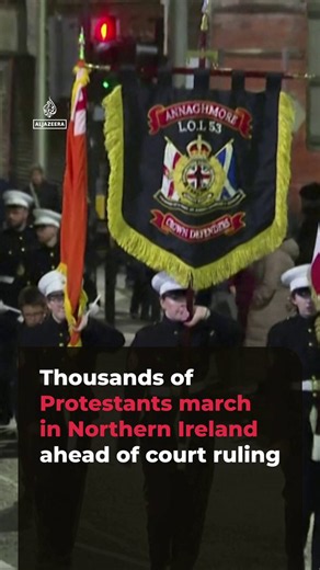 Ahmad Shah Mohibi on X: "🇬🇧 🌍 Thousands of Protestant Orange Order members have marched through Portadown, Northern Ireland, ahead of a court ruling on a ban on a separate parade through a mainly Catholic area. The decision will determine whether the parade can take place along the disputed route, where the event carries significance for both the Orange Order’s tradition and the Catholic community living in the area. https://t.co/vmEPkmVP4A" / X