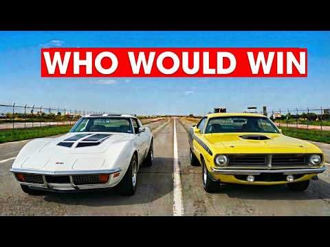 LS6 Corvette vs 1970 Hemi 'Cuda — LEGENDARY Drag Racing Showdown