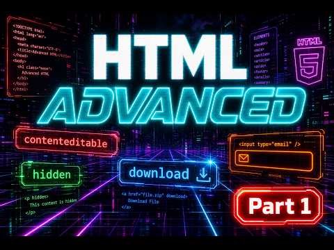 HTML Advanced Attributes Part 1: (contenteditable, hidden, download (PDF/Image) & form controls