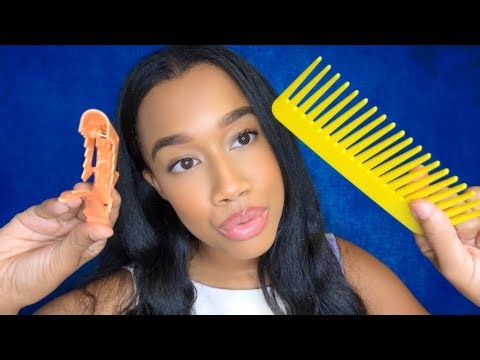 ASMR Parting Your Hair Straight Down The Middle 💆‍♀️