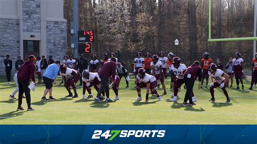 Ethan Grunkemeyer continuing to take first-team reps at Virginia Tech practice