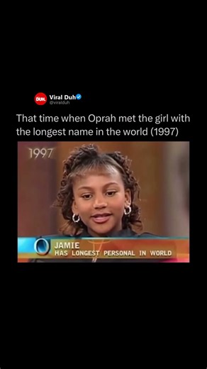 That time when Oprah met the girl with the longest name in the world (1997)