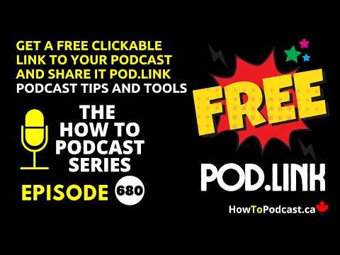 Want a Free Clickable Link To Your Podcast use Pod.Link to Share Your Show - Practical Podcast Tools