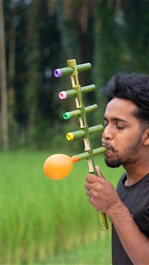Amazing Bamboo Creations & colourful Balloon art #Diy #craft #Slingshot #Idea