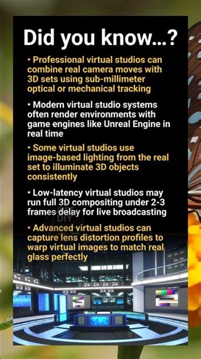 Virtual studio technology: real‑time 3D tracking, keying and rendering secrets