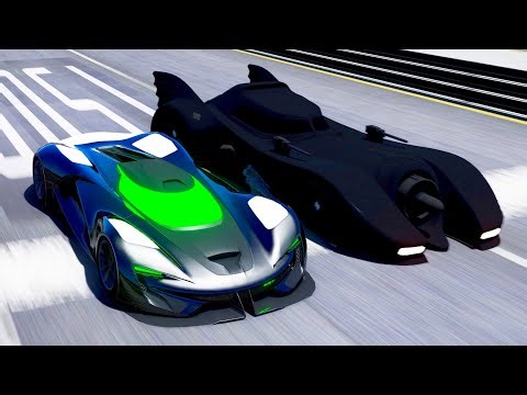 SRT Tomahawk Alien Engine vs Batmobile 1989 - Special Stage Route X