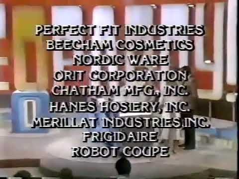 Jeopardy! closing credits, 12/17/85