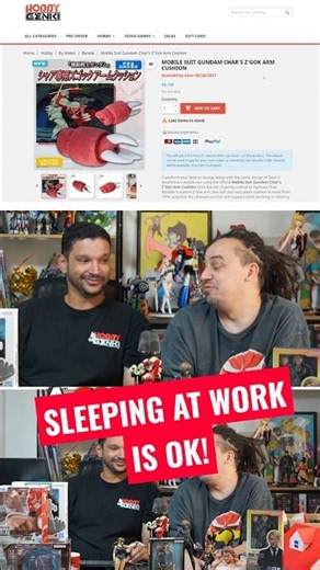 "Sleeping at work is ok" Per Mr Genki! Cushion Gundam