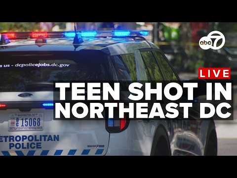 🔴LIVE | Teen shot in Northeast DC, MPD investigating