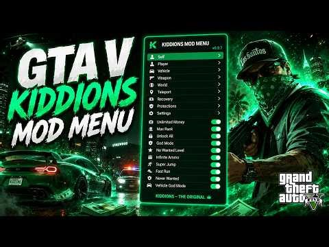 [NEW] GTA 5 Mod Menu PC 2026 / Free Kiddions Cheat, Money Hack & Online Mods (WORKING)