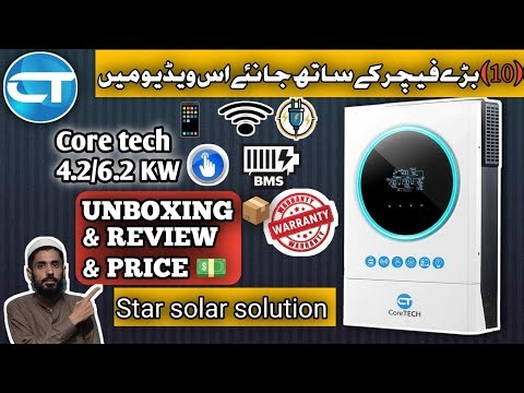 Core tech 6.2kw twin on/off grid inverter | inverter unboxing |