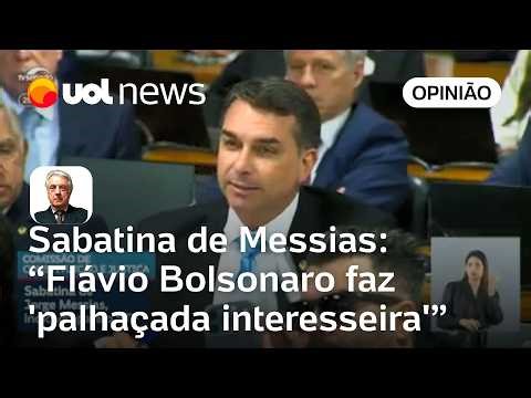 Flávio Bolsonaro faz 'palhaçada' em sabatina de Messias ao questionar anistia, diz Maierovitch