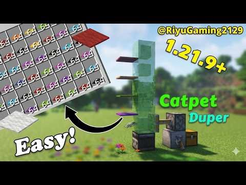 Easy Automatic Carpet Duper Tutorial For Minecraft 1.21.9+ | RiyuGaming #minecraft #trending #gaming