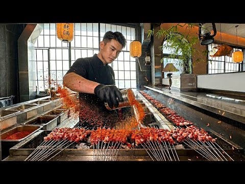 StreetFood Cam | Endless BBQ Skewers on Grill