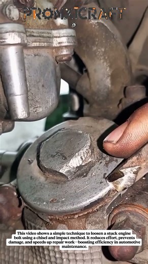 Stuck Bolt Removal Hack | Easy Engine Repair Trick That Saves Time!