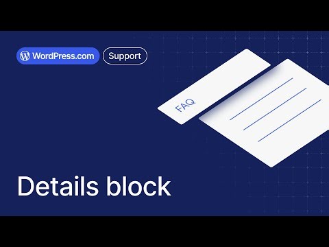 Create collapsible sections in WordPress with the Details Block