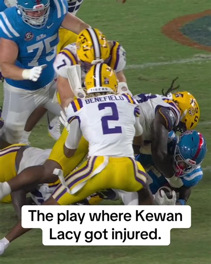 He is questionable to return vs. LSU. #lsu #olemiss #cfb | collegefootball