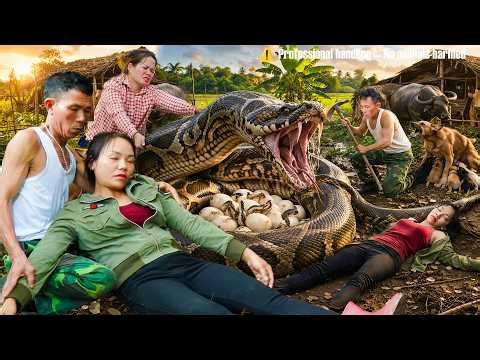 72 Hours of Terror: Giant Python Guards Nest While Villagers Fight to Save the Girl, Dramatic Rescue