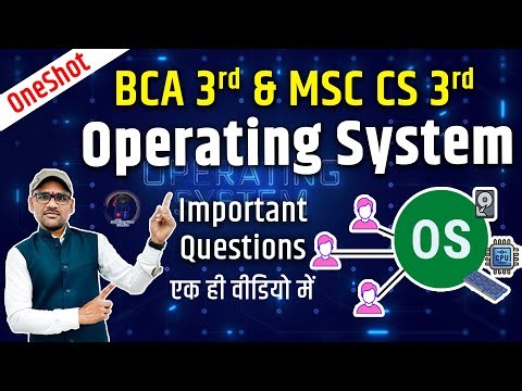 Operating System One Shot | BCA & MSc CS 3rd Sem | IMP + Previous Questions