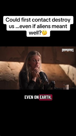This is Nadia Drake on the Danny Jones podcast. If technologically advanced humans can unintentionally devastate isolated cultures, what would contact with a civilization thousands of years ahead of us do to humanity? 👀 #aliens#firstcontact