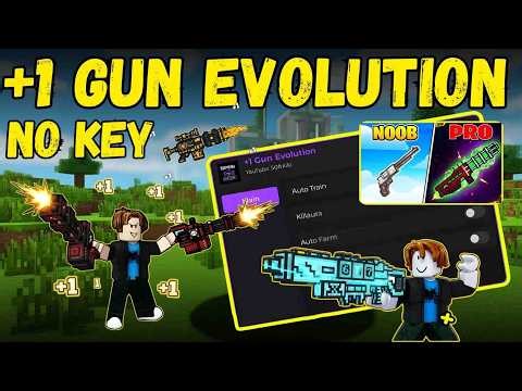 +1 Gun Evolution Script 2026 | Auto Train, Auto Farm Wins, Auto Rebirth (OP GUI)