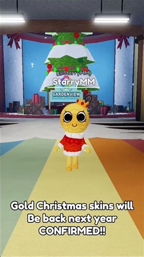 GOLD CHRISTMAS SKINS WILL RETURN NEXT YEAR IN DANDY'S WORLD