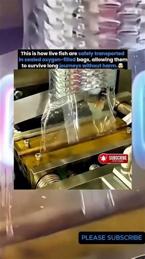 How Live Fish Are Safely Packed for Long-Distance Transport Using Oxygen-Filled Sealed Bags 🐟📦