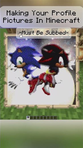 making profile pictures in minecraft part somthing #minecraft #gaming #minecraftgameplay