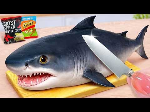 Best Of Seafood 😍 How To Make Delicious Doritos Fried Shark 🦈 Tina Mini Cooking