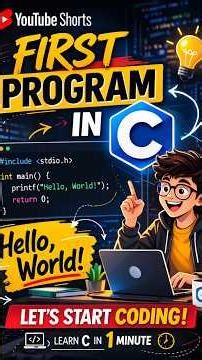 First Program in C | Hello World Program in C | C Programming for Beginners