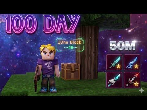 I SPENT 100 DAYS | Skyblock Blockman Go