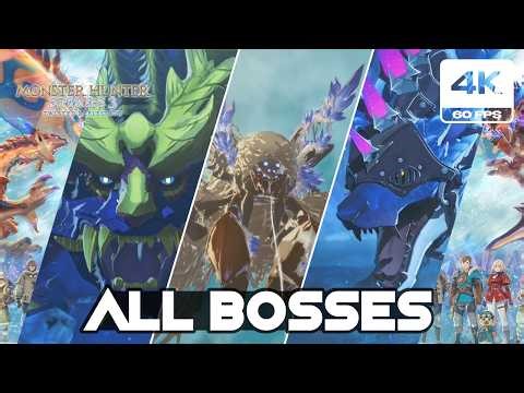 Monster Hunter Stories 3 Twisted Reflection - All Bosses & Cutscenes (4K 60FPS)