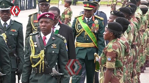 President Mnangagwa inspects Guard of Honour at Zimbabwe Military Academy | Rory Studios News