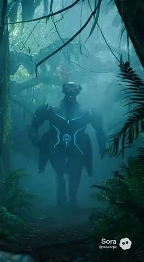 "Alien Robot Attack a Squad of Marines"