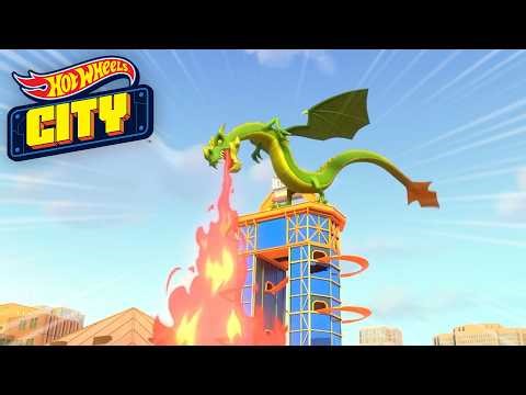 🐲 A Fire-Breathing Dragon Takes Over Hot Wheels City! 2 HOURS