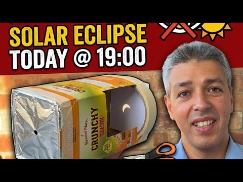 Solar Eclipse Today at 19:00! Build This EASY DIY Safe Viewer
