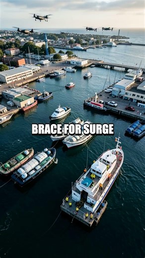 Wave Map A Hundred Foot Tsunami Simulation