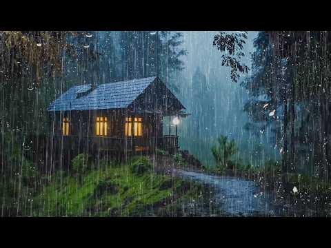 Rain Sounds for Sleeping 🌙 NO ADS - Natural Rain & Distant Thunder for Peaceful Sleep and Focus