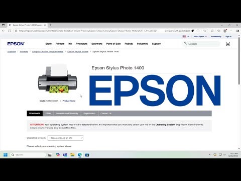 How To Install and Setup Epson Stylus Photo 1400 Printer [Guide]