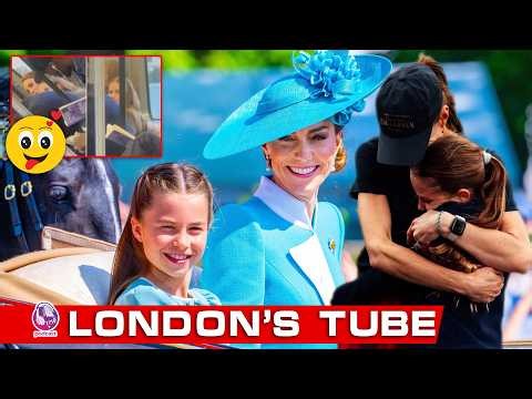 Kate Middleton and Princess Charlotte Spotted Riding London’s Tube During Rare Day Out.