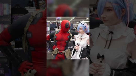 Deadpool meets Rem and Ram for a very strange encounter