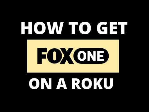 How To Get Fox One on a Roku TV