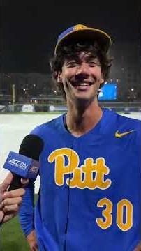 Pitt's David Leslie after an elite relief performance to take down FSU 👏 #pittpanthers #baseball