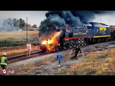 Biggest Train Collisions and Mistakes Caught on Camera | Best of Month