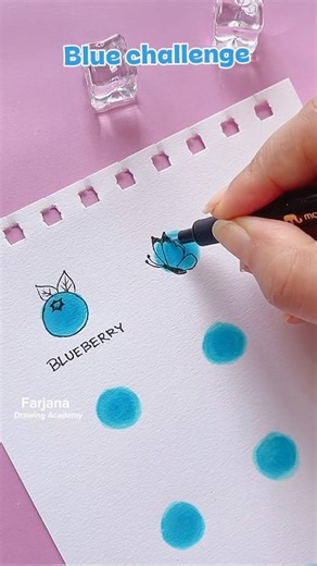 Blue challenge #doodle #art #drawing
