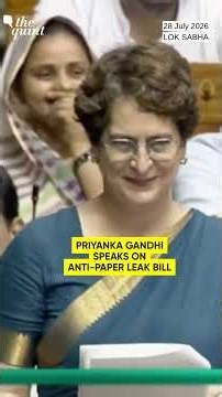 ‘Were Students Terrorists?’ Priyanka Gandhi Questions Crackdown During Anti-Paper Leak Bill Debate